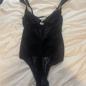 Urban Outfitters Black Lace Bodysuit